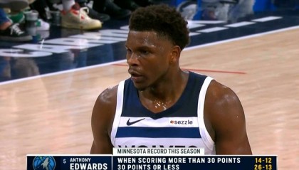 开云体育app下载-这是啥情况？爱德华兹本赛季30+时14胜12负 30分及以下26胜13负